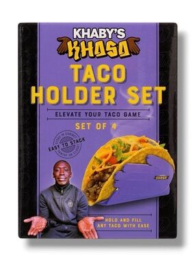 4-Pack Khaby's Khasa Taco Holder Set by Khaby Lame - NWT